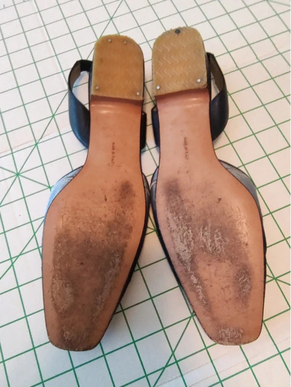 Salvatore Ferragamo Ombre Blue Slingback Flats Made in Italy Size 10 AA - Picture 2 of 4